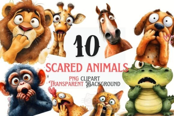 Add Playful Panic with Scared Animal Clipart