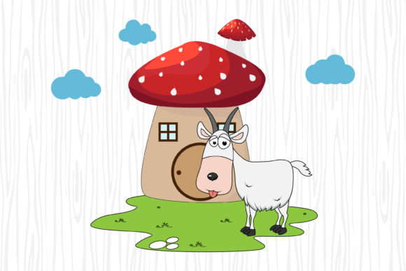 Cute Goat Animal Cartoon: A Playful Font for Modern Branding