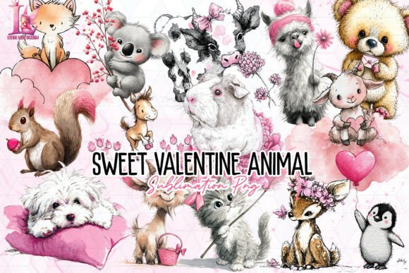 Exploring the Sweet Valentine Animal PNG Collection