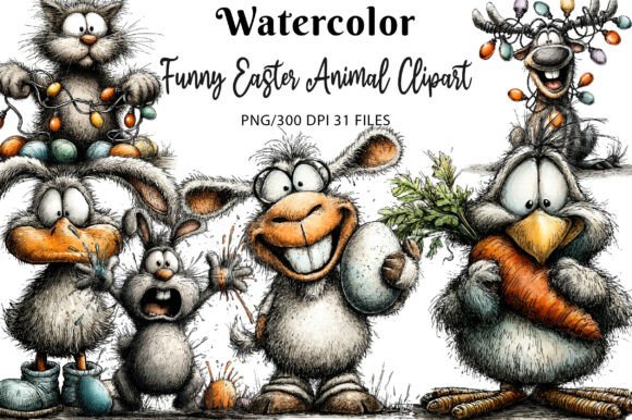 Funny Easter Animal Clipart: Essential Assets for Seasonal Design