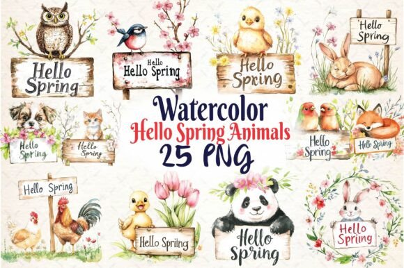 Hello Spring Animal Sublimation: Fresh Designs for Your Projects