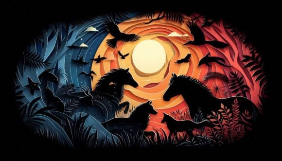 Mastering Light and Shadow with Dramatic Animal Drawings
