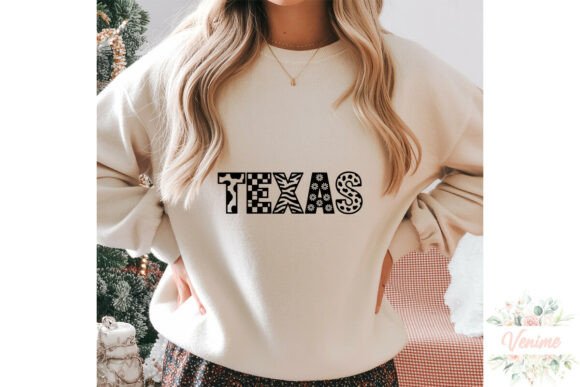 TEXAS Animal Print Letters PNG Clipart