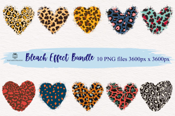 Wild Heart, Clean Style: The Animal Print Heart Bleach Effect